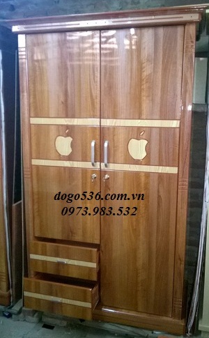 tủ áo hình quả táo 2 cánh ngăn kéo